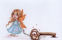 little fairy with a key